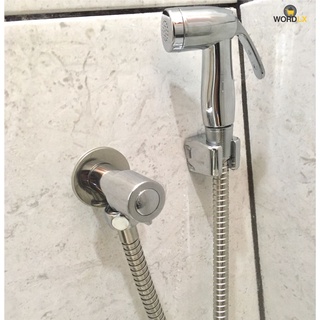 Ducha Higiênica Inox Com Gatilho em ABS 1/4 De Volta