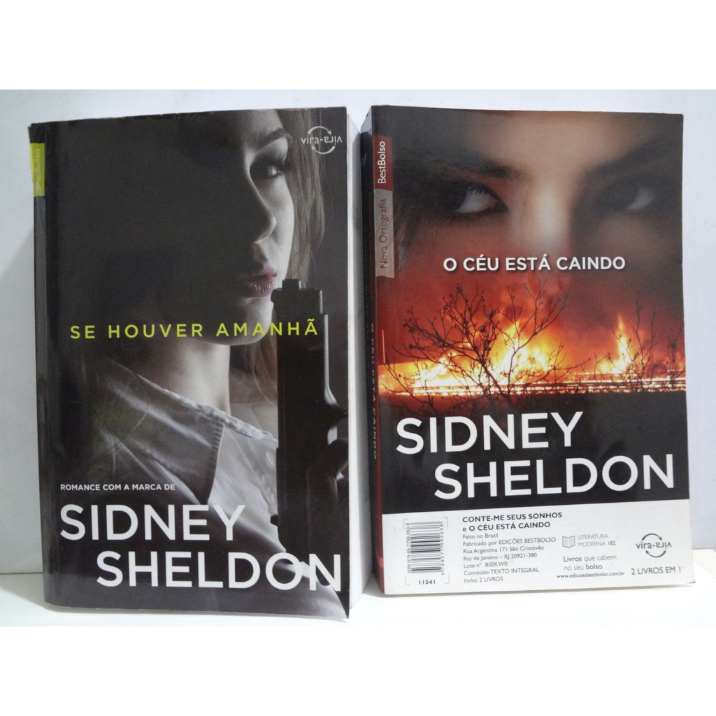 Coleção 4 livros Sidney Sheldon - Corre Que Ta Baratinho