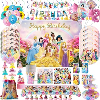 Disney Princesa Aurora Jasmim Elsa Bolo De Aniversário Topper Feliz  Aniversário Decoração Do Bolo Para Meninas Fontes De Festa Azul Rosa Brilho  - Utensílios Para Decoração De Bolo - AliExpress