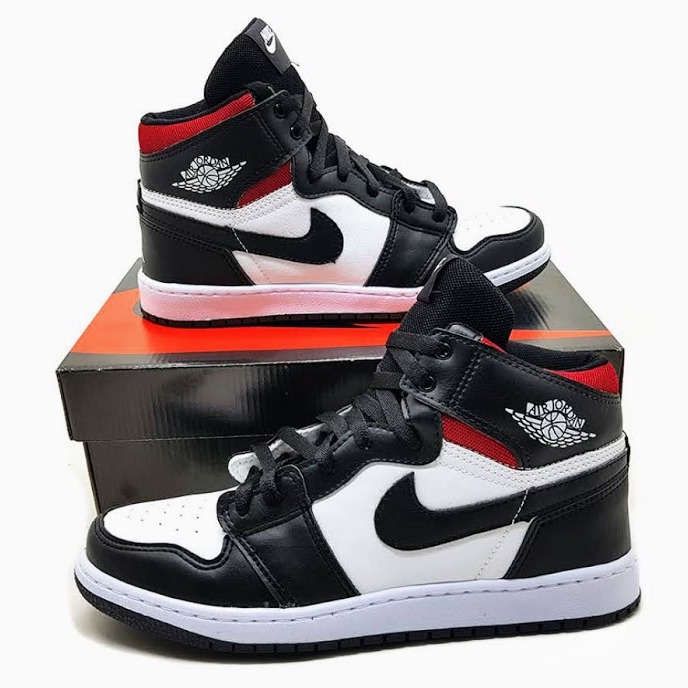 Tênis Air Jordan 1 Mid Black Chile Red White Chicago Shopee Brasil