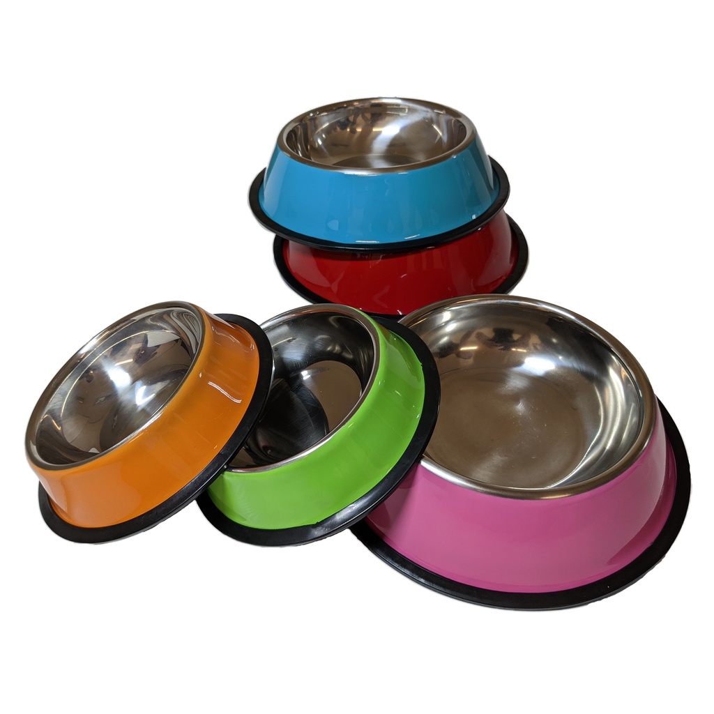 Comedouro Bebedouro Ração Água Tigela Pote Inox Colorido 200ml 600ml 1000ml Cães Gatos Cachorro Pequeno Médio Grande