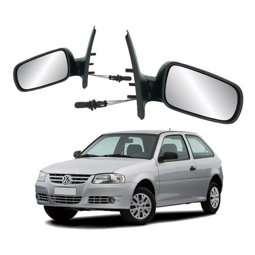 Espelho Retrovisor Gol Duas Portas G3 G4 2000 2001 2002 2003 2004 2005 2006 2007 2008