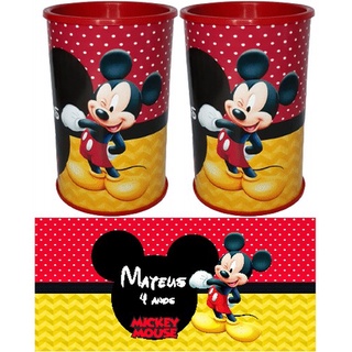 Cofrinho Personalizado Mickey. (10 a 50 unidades)