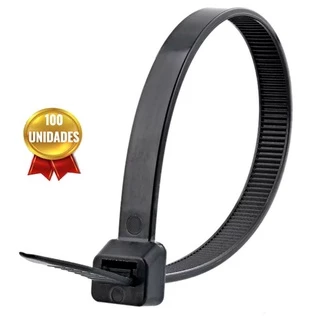 Abraçadeira de Nylon Preta 100 MM x 2,5 MM 100 Unidades AFF3170013 FERRARI em Oferta na Shopee