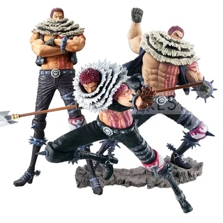 One Piece Charlotte Katakuri Luffy Fighter Permanente PVC Action Figure Coleção Op Zoro Kanji Ace Robin Modelo Kaido