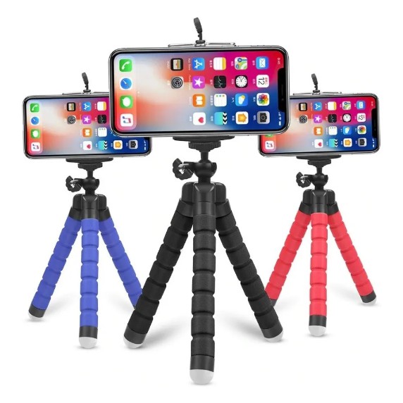 Suporte Para Celular Câmera Flexível Tripé Universal