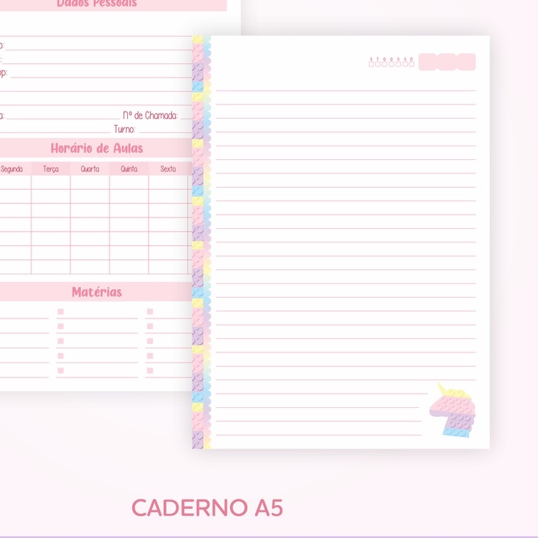 KIT 10 MIOLOS DE CADERNO | Shopee Brasil