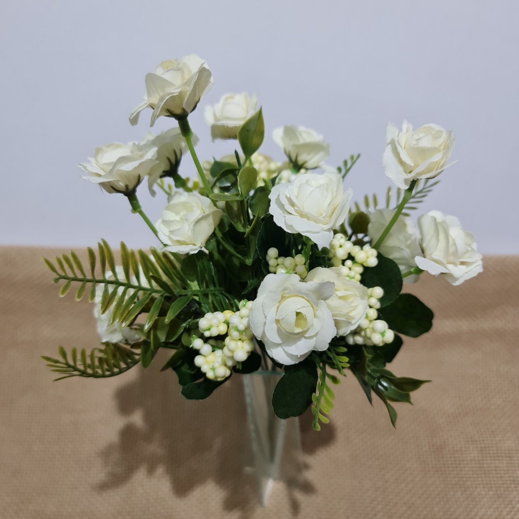 Mini Rosa artificial Promoção P/ Decoração Casamento, Arranjos, Decorar ...