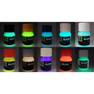 Tinta Corion Glow 25ml. Luminescente. UV. Neon. Fosforescente. Brilha No Escuro Sem Luz Negra