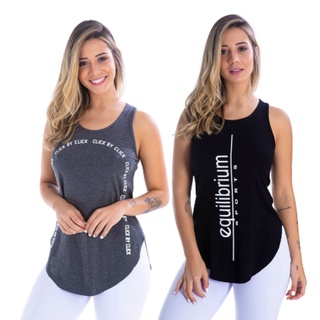 Kit 6 Regatas Feminina Nadador Malhar Academia Fitness Blusa