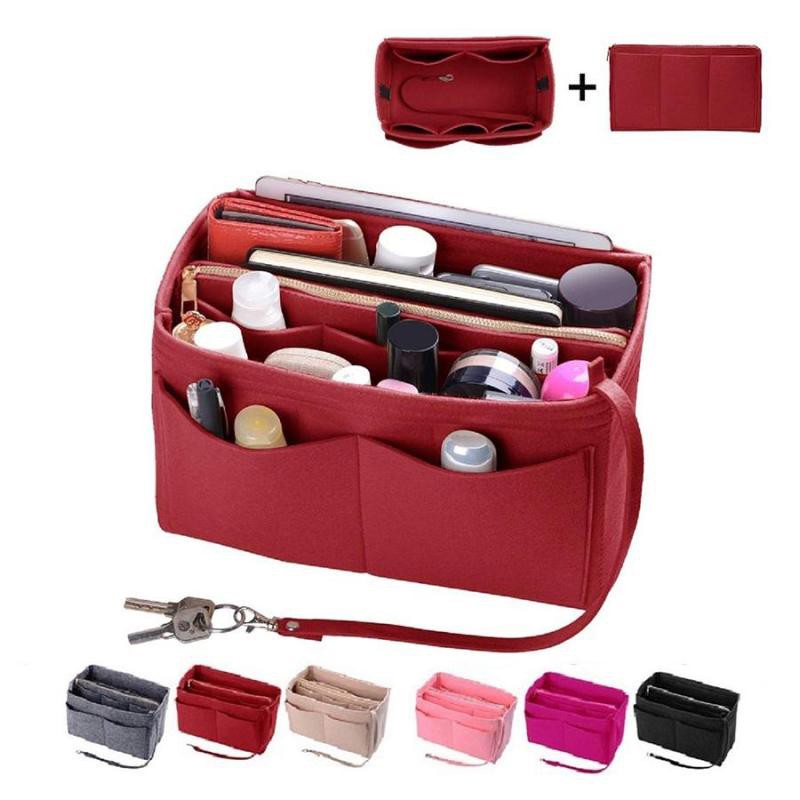 MTRSUE Organizador original de terciopelo para bolso, organizador de bolsa  de mano para mujer con cremallera de metal para Neverfull Speedy y más