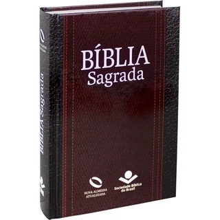 Bíblia Sagrada NAA Pequena com Letra maior | Capa Dura | Vinho e Preta