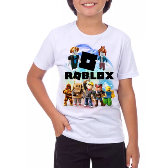 Camiseta Infantil Blusa Criança roblox Turma Personagem Game