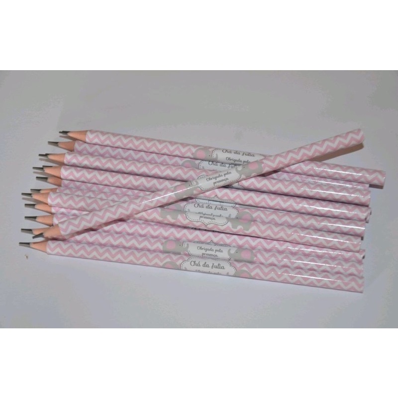 50 lápis personalizados