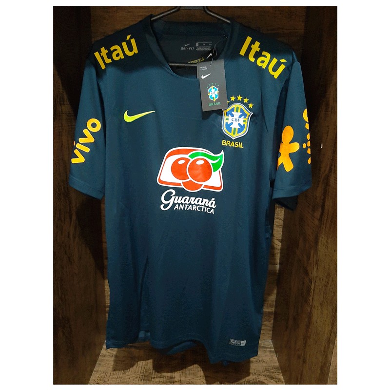 Camisa Futebol Seleção Brasileira Treino Cinza Brasil