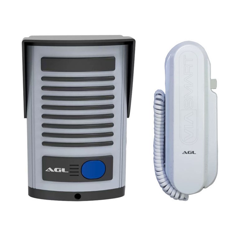 Kit Interfone Porteiro Eletrônico Agl P200 Alimentação Interna