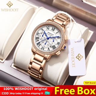 Relógio De Pulso Feminino WISHDOIT Para Mulheres Original À Prova D