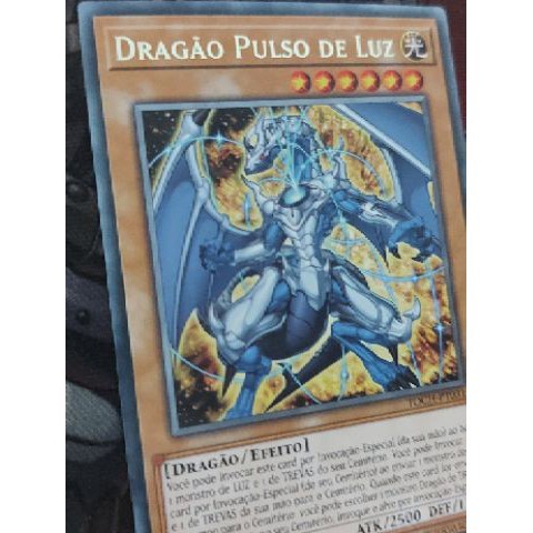 Carta Rara Dragao Pulso De Luz Carta Original De Yugioh