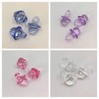 Chupeta de Acrílico Para Lembrancinhas, Chaveiros, Artesanato em Geral 3cm x 1,8cm 10 unidades