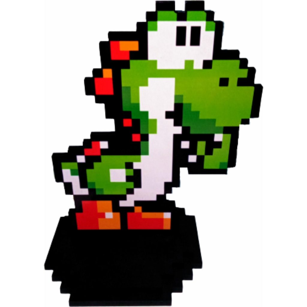 Yoshi - Super Mario World - Figura Pixel Art - Bitxelados - Bonecos -  Magazine Luiza