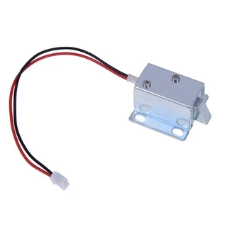 Mini Fechadura Eletrônica Solenóide Trinco Trava Arduino NF