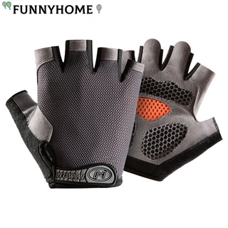 Funnyhome Half Luvas Esportivas Finas À Prova De Choque Resistentes Ao Desgaste Dos Dedos (Suggest Comprando Um Tamanho Maior)