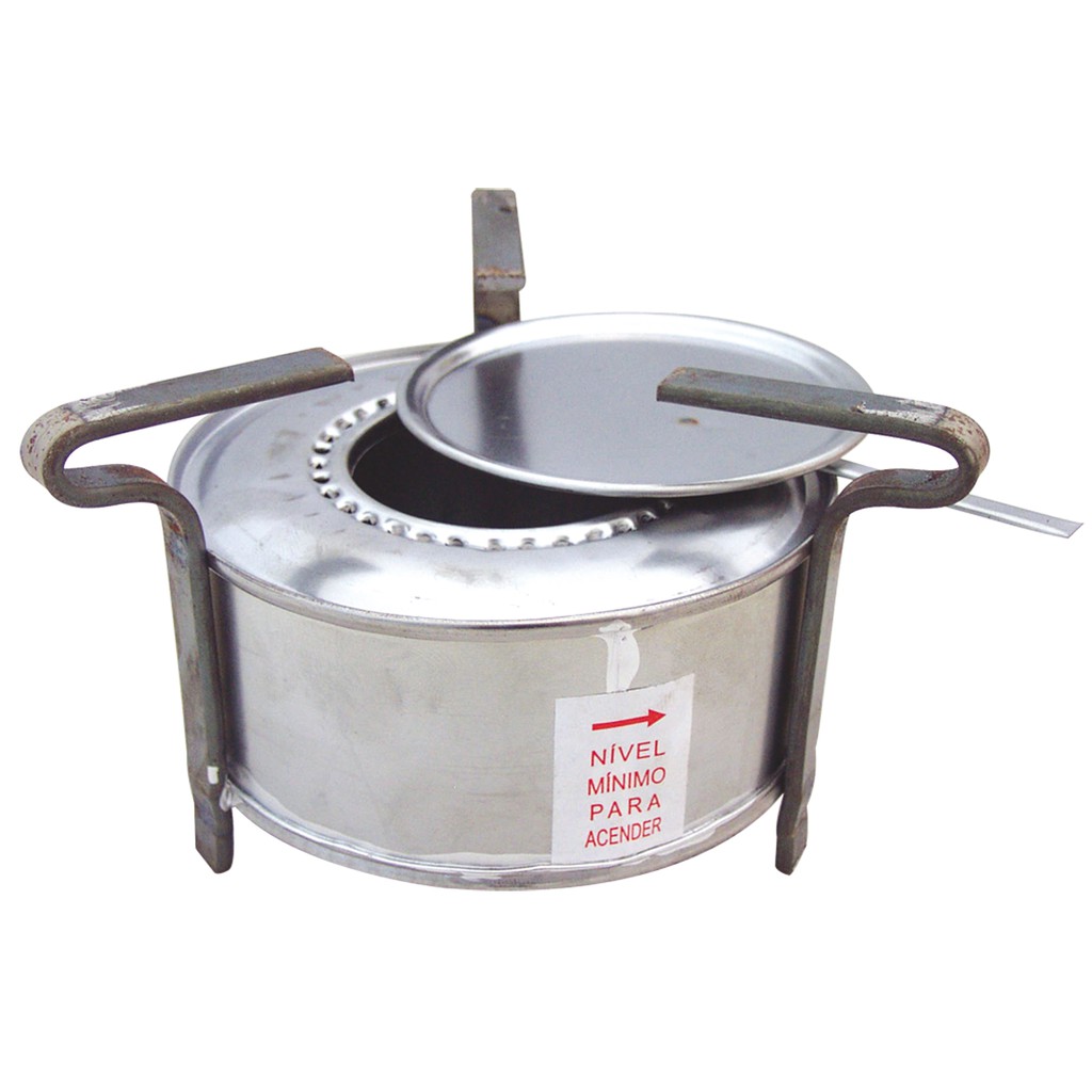 Fogareiro Portatil Espiriteira Alcool Camping Camper Rechaud