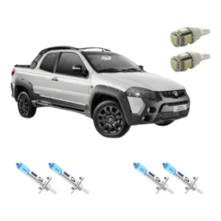 Fiat Strada Adventure Kit lampada Super Branca farol alto-baixo