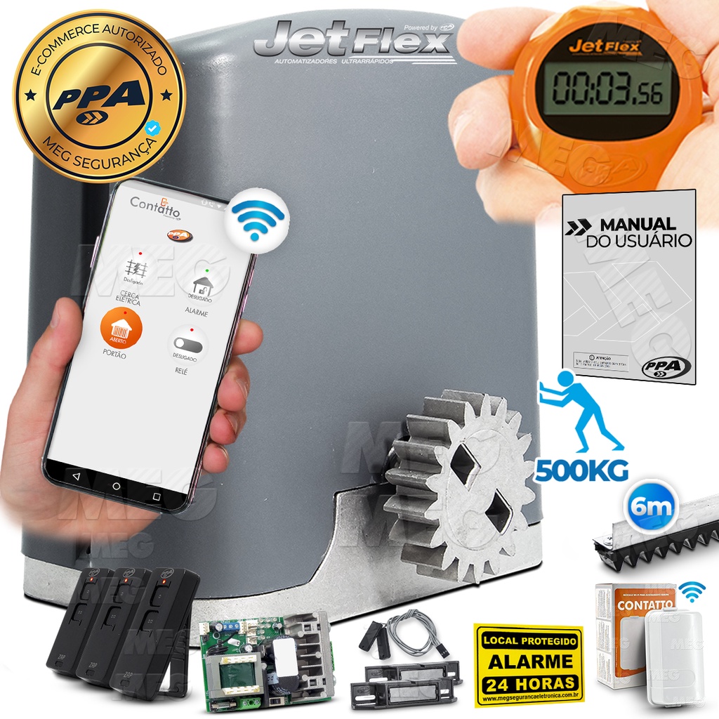 Kit 1 Dz Rio Jetflex 6m Crem 3 Control 1 Contatto Wifi 500kg | Shopee ...