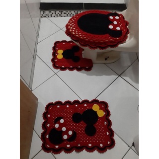 Jogo de Banheiro Minnei e Mickey 3 peças