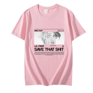 Camiseta T-Shirt Lil Peep Emo Rap Save That Shit Trap Algodão