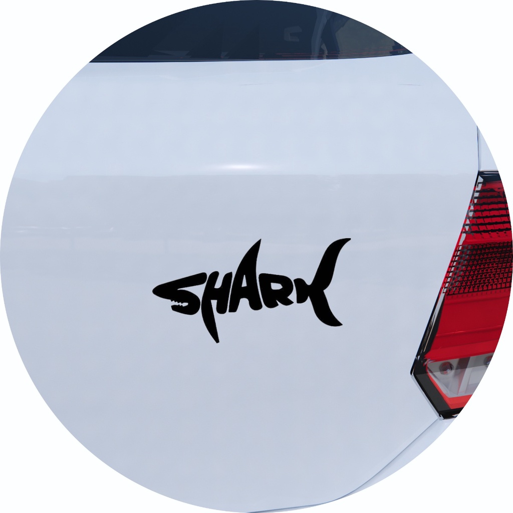 Adesivo de Carro Tubarão Escrita Shark | Shopee Brasil