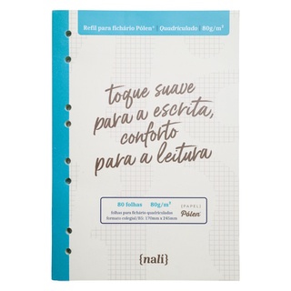 Bloco NALÍ Pólen p/ Fichário B5 80g/m2 c/ 80 Folhas