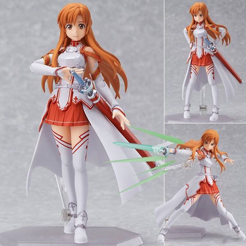 Anime Sword Art Online Asuna Yuuki Kirito Figma 178 PVC 14CM Anime Sword Art Online Asuna Yuuki Kirito Figma 178 PVC 14CM
