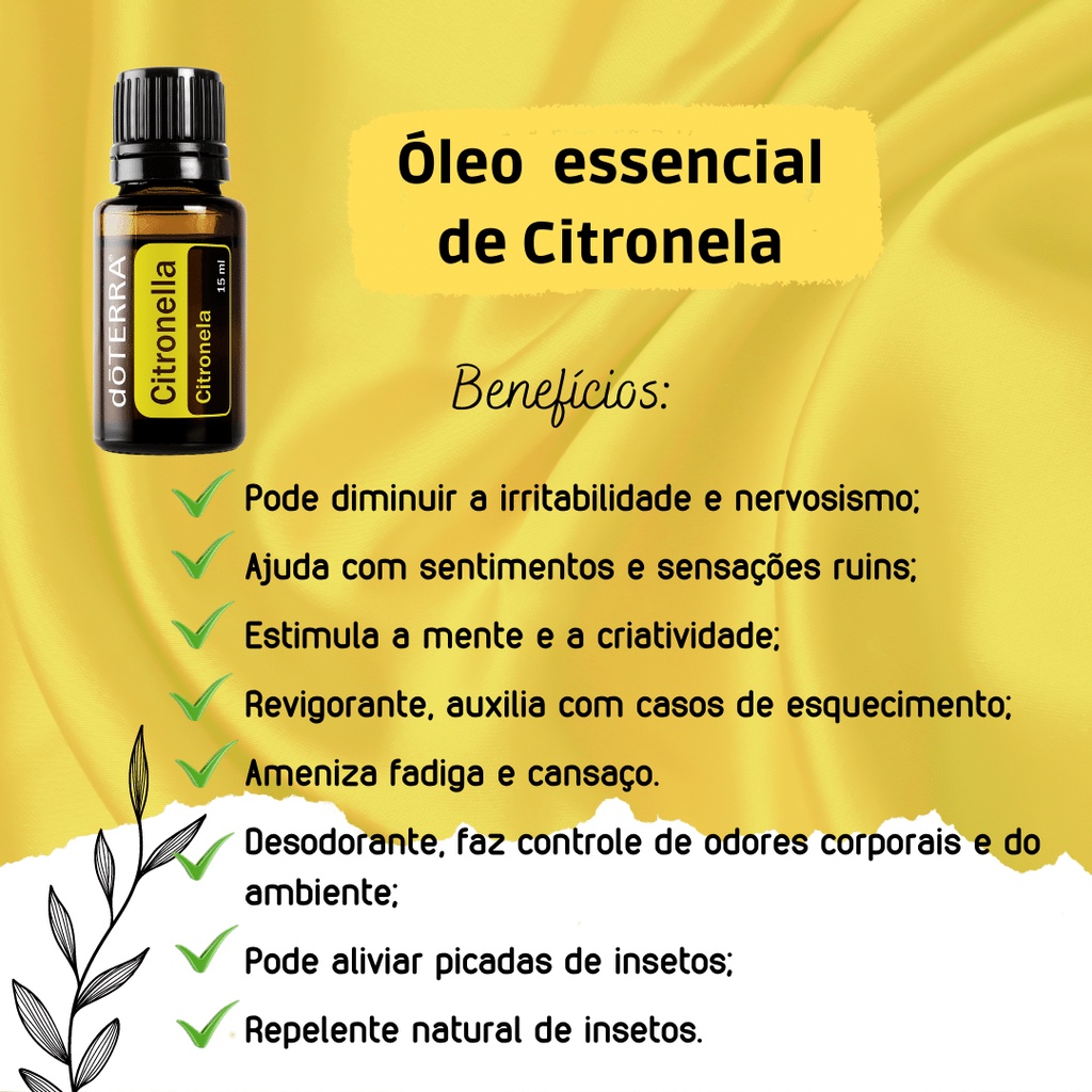 Óleo essencial de citronela