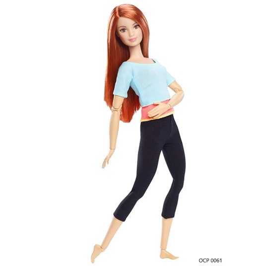 Barbie Feita Para Mexer Ruiva Roupa Vermelha 22 Articulações