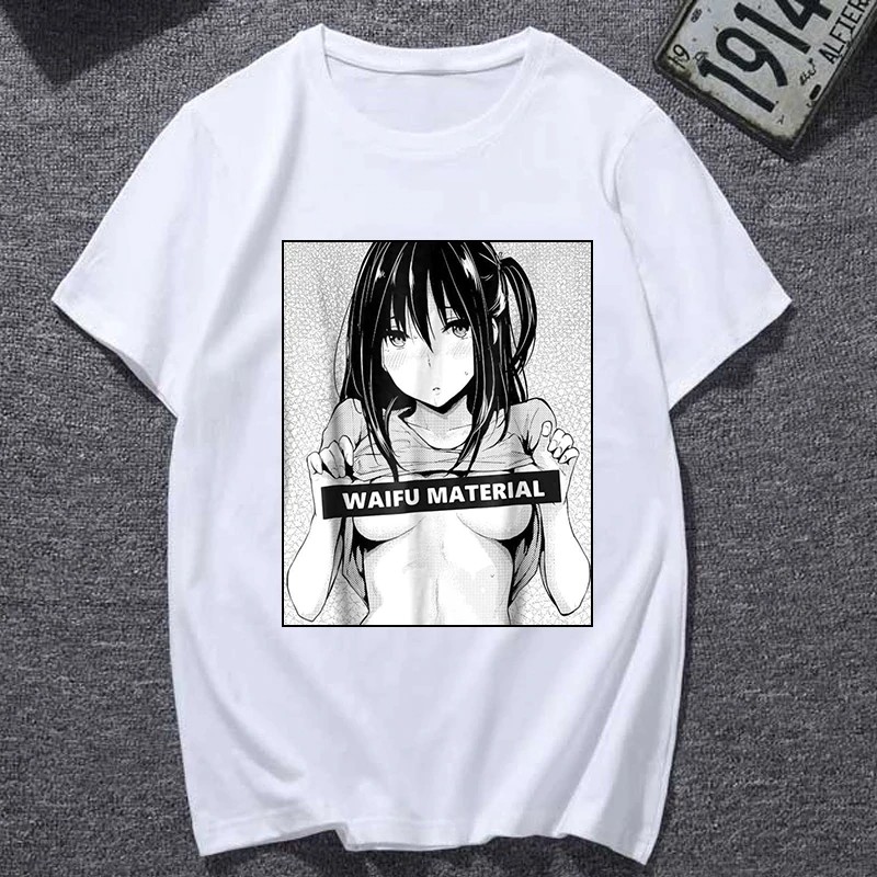 Camiseta T-shirt Algodão Unissex Anime Waifu Material Girl