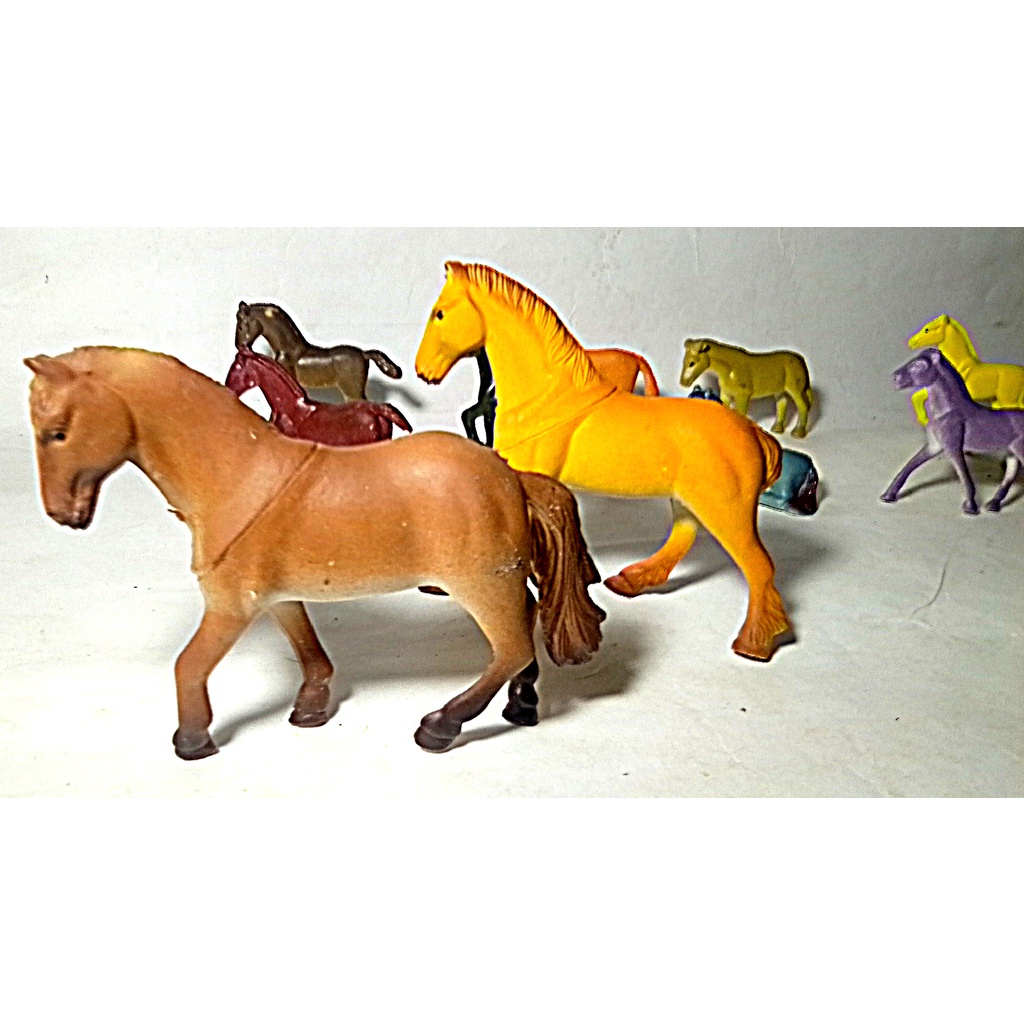 4-8 pces grandes figuras de cavalo de plástico brinquedos