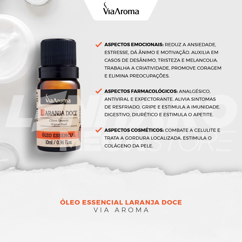 Óleo Essencial de Laranja Doce - Comprar com Melhor Preço em Lanches
