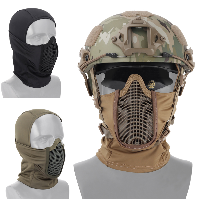 Compre Airsoft paintball caça máscara tática capacete da motocicleta óculos  de proteção militar jogo guerra proteção rosto cheio combate rosto escudo