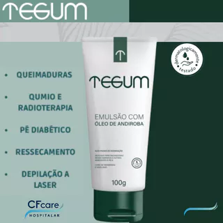 Tegum Loção Creme Hidratante Emulsão Com Óleo De Andiroba Anti-inflamatória Regeneração Metrom 100g