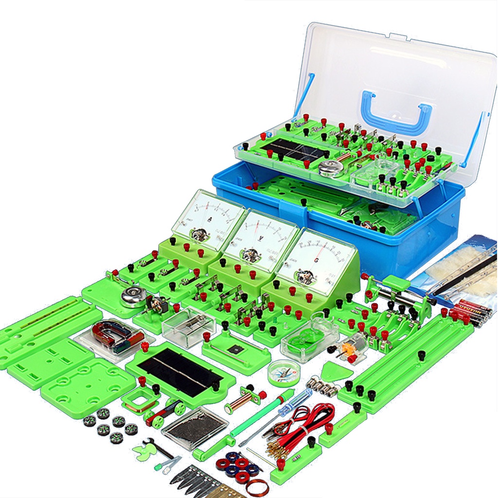 Kit De Experimento De Eletricidade De Laboratório Junior High School Eletromagnética Equipamento Física Circuito