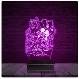 Luminária e Abajur Acrílico Led - Mickey Tartaruga