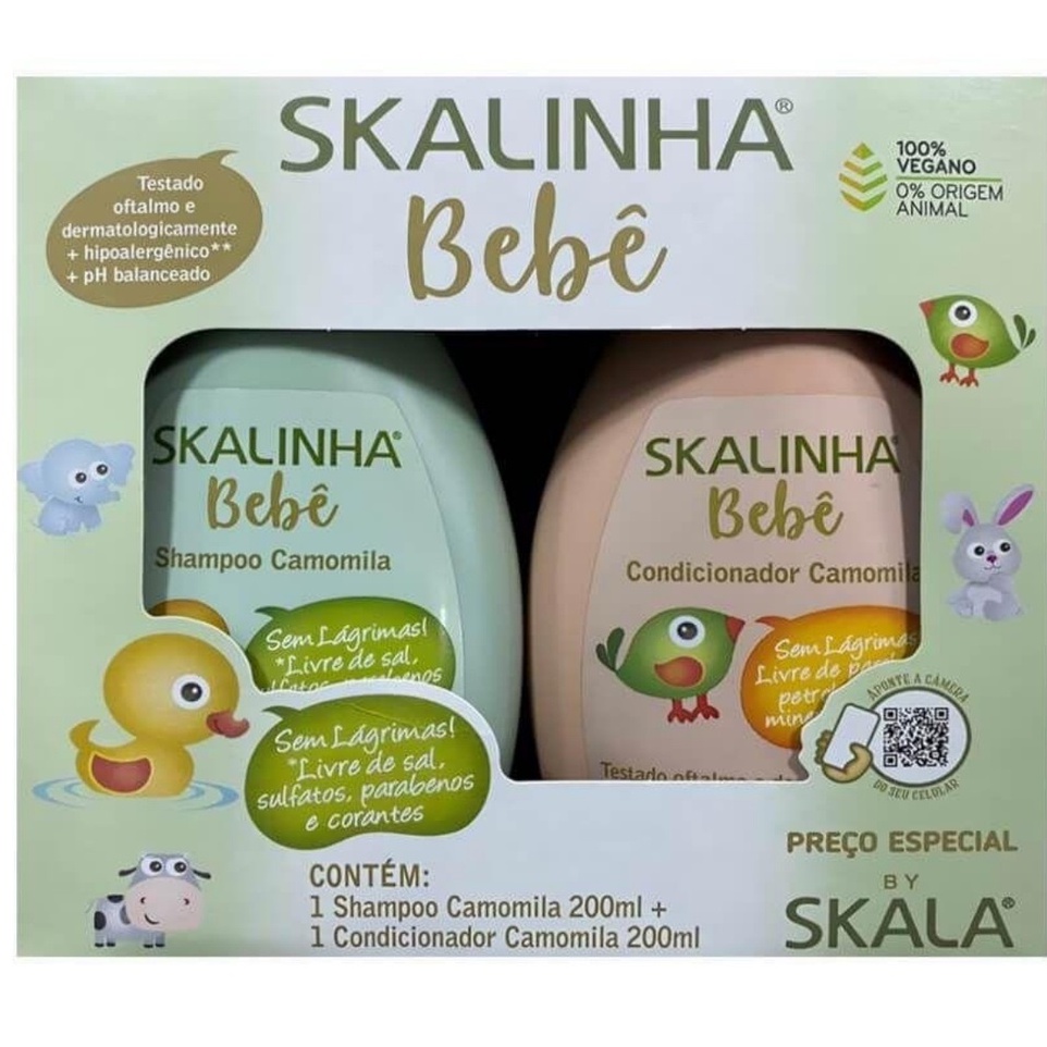 Kit Skalinha Baby Shampoo+Condicionador 200ml Shopee Brasil