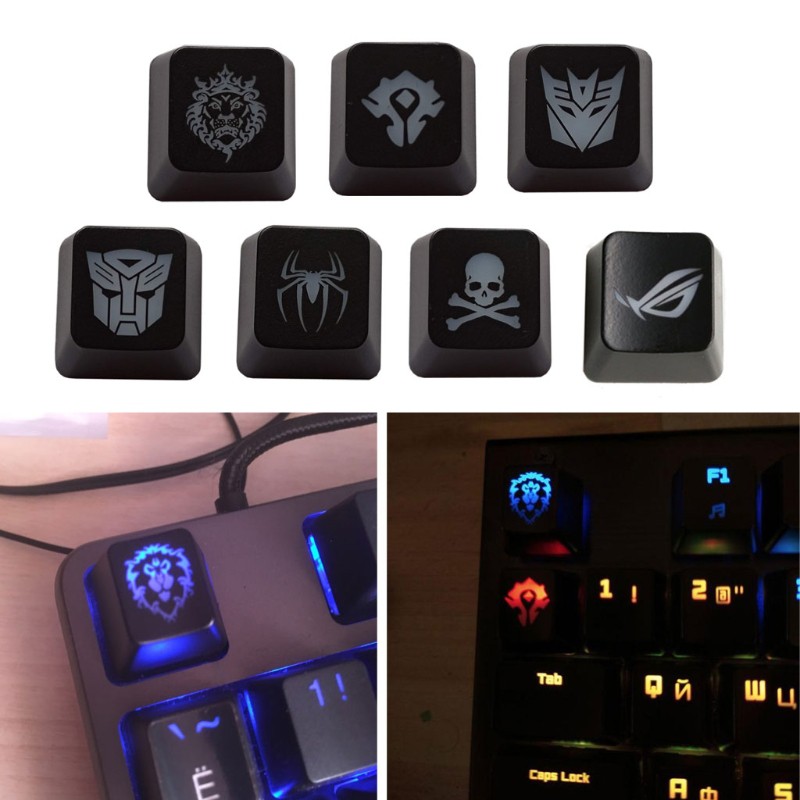 wow 1PC DIY ABS Backlit Mechanical Keyboard Keycap R4 Height ESC ...