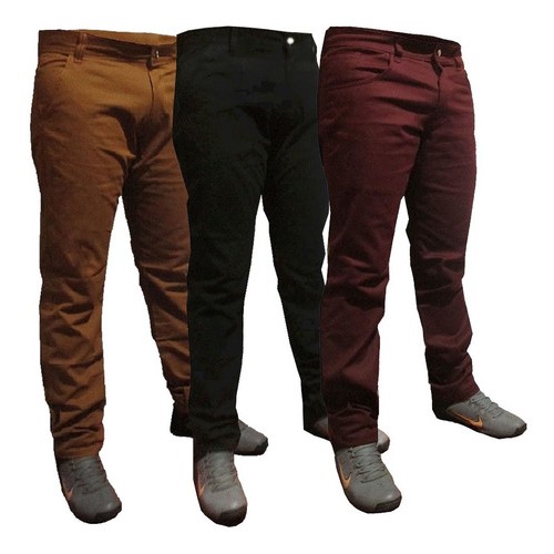 Calça de brim social hot sale masculina