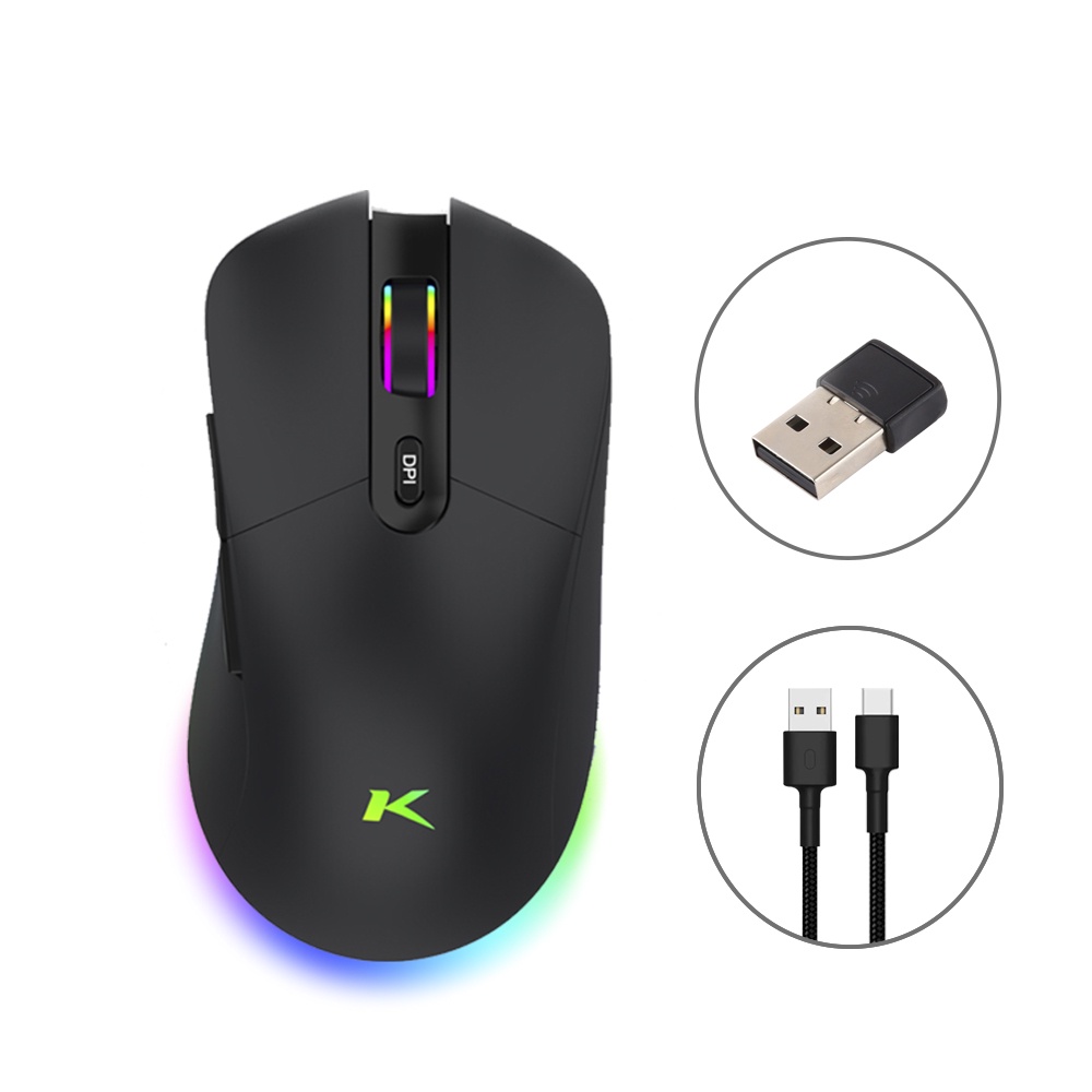 Mouse Gamer Doubles Max 10000DPI 1000Hz RGB Software Hibrido | Shopee ...