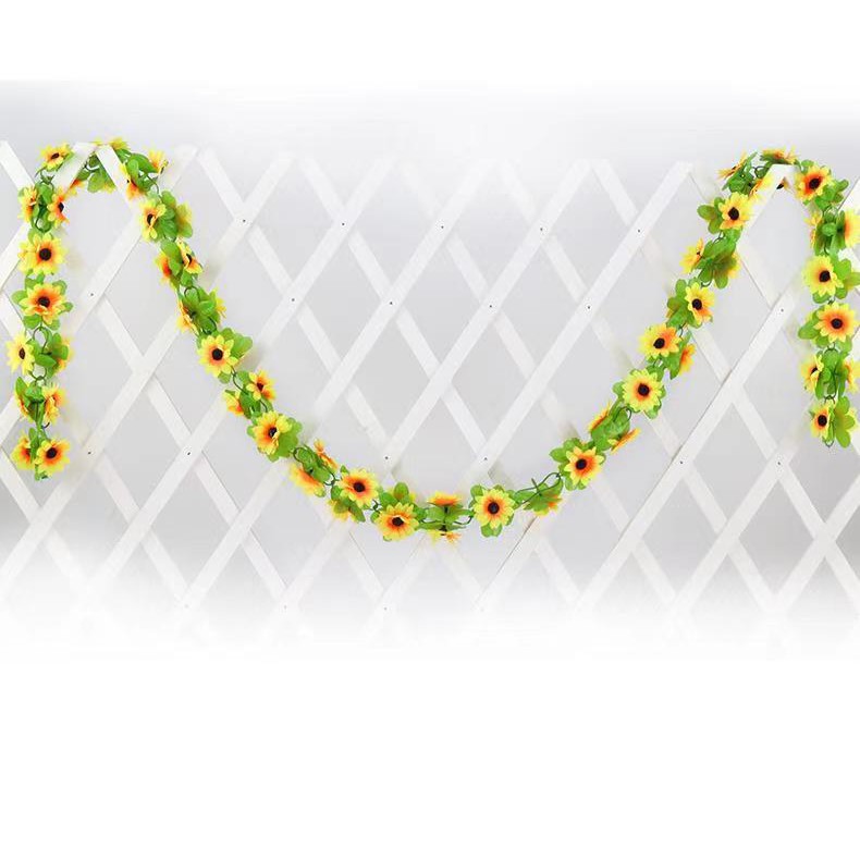 Corrente de Girassol Flor Artificial 2m