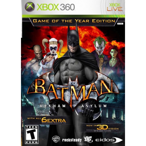 Jogo Batman Arkham Asylum Goty - Xbox 360 - Rocksteady - Outros