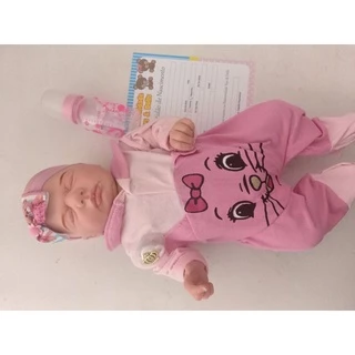 bebe reborn dormindo corpo inteiro de vinil siliconado